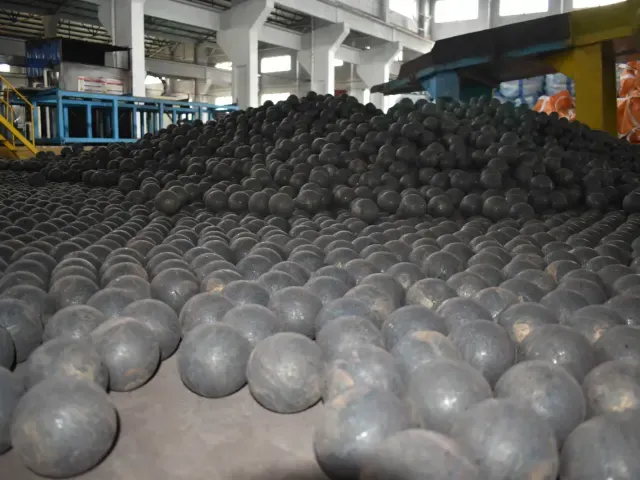 Production batch of forged grinding steel balls