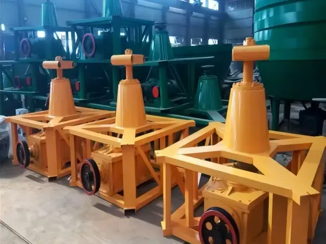 Wet pan mill assembly in the workshop